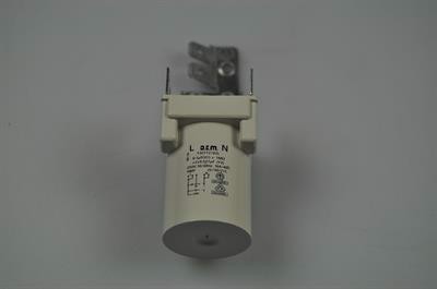 Støjkondensator, Unic Line opvaskemaskine - 1 m + 2x0,015uF (0,1 uf)