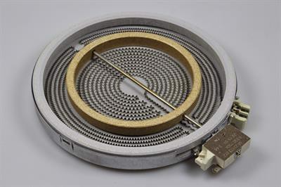 Kogezone, Voss-Electrolux komfur & ovn - 230V/2200W A:135 / B:154 / C:205 / D:228 mm  (dobbeltzone)