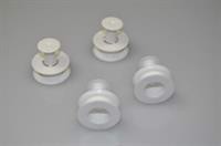 Kurvehjul, WP Generation 2000 opvaskemaskine (øvre, sidder på skinne på siden af kurven)