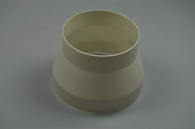 Reduktionsstykke, Blomberg emhætte - Hvid (fra 157 - 124 mm)