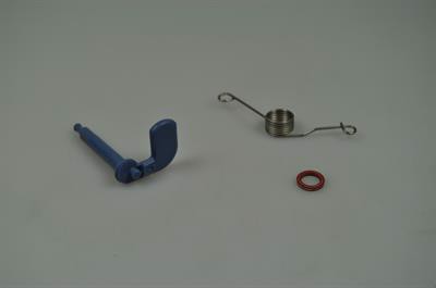 Udløserarm med fjeder for sæbelåg, Bosch opvaskemaskine