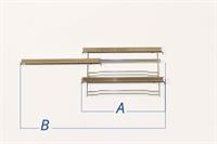 Ovnribber, Brandt-Blomberg komfur & ovn (højre med 3 teleskopudtræk)