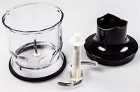 Minihakker, Braun minihakker & stavblender - 350 ml (med låg og kniv )