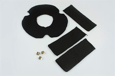 Kulfilter, Airforce emhætte - 65 mm x 183 mm x 90 mm / 235 mm (sæt)