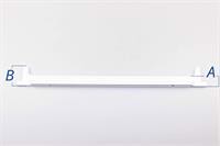 Liste til glashylde, Upo køl & frys - 21 mm x 490 mm x B:54 mm / A:27 mm