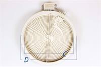 Kogezone, Privileg komfur & ovn - 230V / 2300W C:205 / D:229 mm 