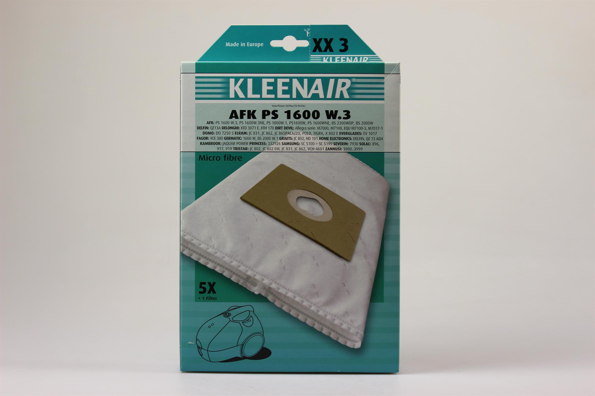 Støvsugerposer, støvsuger - Kleenair XX3 / IL29