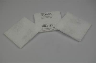Filter, Nilfisk støvsuger - 100 x 107 mm (forfilter)