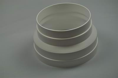 Overgang, Universal tørretumbler - 123mm - 156mm (fra 157 - 124 mm)