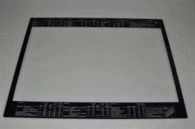 Ovnglas, Voss komfur & ovn - 6 mm x 478 mm x 355 mm (inderglas)