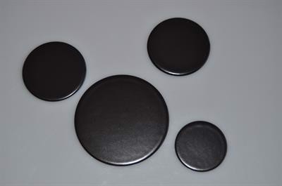 Brænderdæksel, Voss komfur & ovn - Sort (sæt)