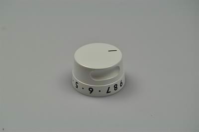 Knap, Voss komfur & ovn - Hvid